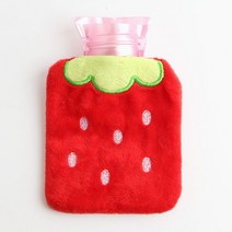 생리통 찜질 보온물주머니 100ml 딸기 보온 물주머니 물난로 배가차가울때