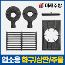 업소용 가스렌지 버너 간택기 화구 주물 가스레인지, 04. 가스렌지 상판, 2열 2구 중앙상판