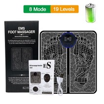 반사 요법 전기 Ems 발 마사지 매트 혈액 순환 스파 다리 통증 완화 패드 바디 등 지압 근육 자극, 04 Box