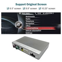 BMW 카플레이 BMW 5 7 시리즈 F10 F11 F07 GT F01 F02 F03 F04 2009- 용 무선 카플레이 안드로이드 미러 링크 에어 플레이 카 기능 포함, 03 NBT System Silver