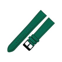 아이티스타일 애플워치7 SE 호환 가죽 스트랩, 딥그린