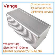 두꺼비집 배전단자 분전상자1 개몫 전기 프로젝트 금속 하우징 diy 4646100mm 6063-t5 와이어 커넥터 콘센트 케이스 용 알루미늄 정션 박스, 은의