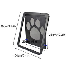 견문 방묘문 펫도어 방묘창 고양이방충망 애완 동물 스크린 문 개 발자국 패턴 고양이 창 화면 강아지 안전