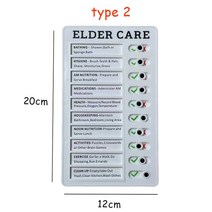 체크리스트 일일 작업 계획 보드 할 일 목록 패드 분리형 집안일 벽걸이 메모 플라스틱 다목적 문구 시간관리플래너, 02 Elder Care-1pc