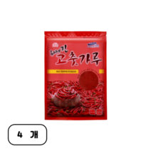 류씨네 중국산 진고춧가루 김치용, 1kg, 4개