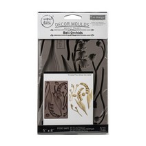 공예몰 Prima Marketing Re-Design Mould #643089 Bell Orchids 캔들 석고방향제 빈티지 데코 실리콘 몰드