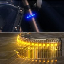 쇼바부착 윙카 깜박이 2WAY 고휘도 LED깜박이 아크릴램프 X1, 레드, 1개