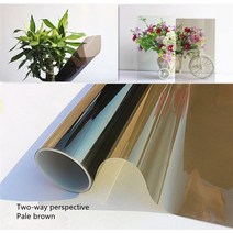 단열필름 창문 유리창브라운 라이트 다크 티 인테리어 더블 투명 발코니 스티커 para, 베이지, 58x100cm