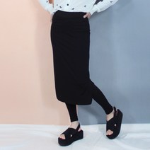 로코드 빅사이즈 한쪽트임롱치마레깅스(FREE~3XL)