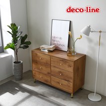 데코라인 코넬 발렌시 1200 와이드 서랍장 DJN031C, 네이비