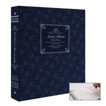 스토리앨범 백지접착 50매 앨범, 클래식 블루