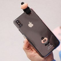 [바보사랑] 코지 미스터앤걸 어부바 투명젤리 다기종, 상세 설명 참조, 기종선택:갤럭시S8플러스 / 색상:걸패턴