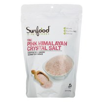 Sunfood 고운 히말라야 크리스탈 소금 454g(1lb) 히말라야핑크소금