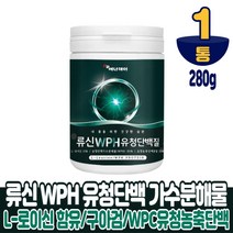 구아검 가수분해 영양 밸런스 미국산 WPH 유청 단백질 프로틴 분말 가루 파우더 BCAA WPC 함유 280g X 1통