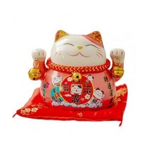 마네키 네코 일본 소품샵 복 주머니 전통 고양이 인형 돼지 저금통 세라믹 Maneki Nekos 크리 에이 티브 홈 인테리어 도자기 장식품 비즈니스 선물 행운의 공예, 05 분홍색