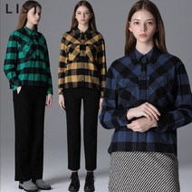 리스트 리스트 플랩 포켓 체크 셔츠