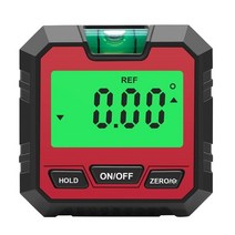 디지털 수평계 Magnetic Digital Level amp; Angle Finder / Inclinometer Gauge Backlight 4x90° for Aut, 02 RW