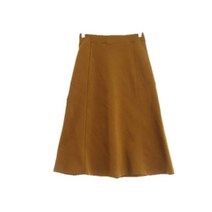 유니클로U 브라운 면혼방 롱스커트 여자 6218