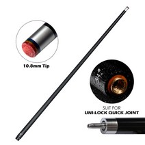 고급 당구 큐대 3쿠션 개인큐 싱글 샤프트 팁 카본 메이플 풀 큐 스틱 샤프트 조인트, 10.8mm 유니