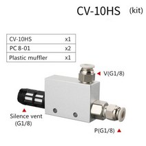 진공 발생기 acv cv-10hs 20hs 25hs 흡입 컵 음압 제어 밸브, cv-10hs w 8mm