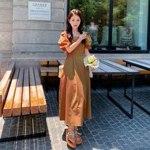 뒷트임원피스 킹더랜드 윤아 노란 태국 방콕 백리스 등파인