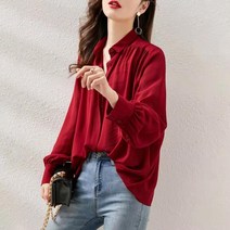 빌리즈빈 봄 여성 카라넥 데일리 루즈핏 셔츠 7866