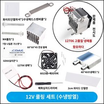 킹마이크로/ 반도체 냉편 SSD SSR 방열판 고출력 DIY 냉방 소공조 12v 전자냉동기 냉각설비 냉장고 냉방, 단품