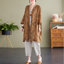 B238827 - 레이온 롱 셔츠/블라우스/가디건/간절기/남방/루즈핏/엄마옷/여름원피스/데일리/레이스/셔츠/티셔츠/빅사이즈