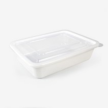 더팩컴퍼니 다회용 BW 다용도사각용기 소 백색 100개