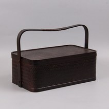 엔틱 다과 바구니 사각 다도 트레이 수납함 찻상, 옵션13