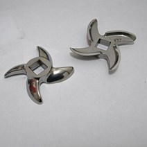 품질 고기 분쇄기 부품 No 22 스테인레스 스틸 그라인더 블레이드 원형 크로스 모양 13 5x13 5mm 사각형, 한개옵션0