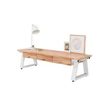 히트가구 에타홈 히트가구 CZ3161B 원목 좌식 서랍테이블 1200 4colors(착불), 레드파인화이트 단일옵션