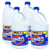 유한락스 레귤러(3L+500ml) x 4개 대용량 유한크로락스 살균 소독 표백