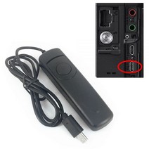 저무리 RM-VPR1 원격 셔터 릴리스 케이블 소니 ZV1 A6600 A6500 A6400 A6300 A1 A9 A7 A7R V A7S II III IV RX100 M5 VPR1, CE for EU, One Size