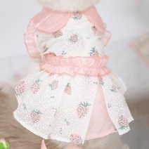 Hoopet 고양이 옷 봄과 가을 테디 Bichon Pomeranian 작은 강아지 애완 동물 치마 민소매 얇은 귀여운 공주님, pink_XXL