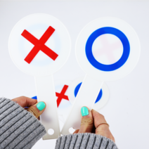 게임용OX판 5개 OX퀴즈판 오엑스판 퀴즈판