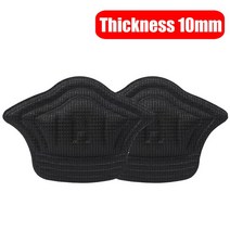 스포츠 신발용 경량 신발 뒤꿈치 패드 10 개 사이즈 조절 가능 뒷면 스티커 내마모성 발 쿠션 깔창 보호대, [03] 5 Pairs (10pcs), [04] A - Black(10mm)