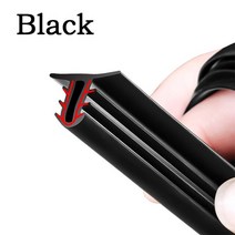 1.6M 고무 자동차 대시 보드 방음 씰 스트립 Abarth 595 500 Fiat Punto Ducato Tipo Bravo Palio 500x Uno Toro Stilo, [01] Black