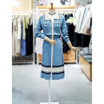 레코브 [레코브] 스트라이프배색 니트 원피스 (LC61C4KO504X)