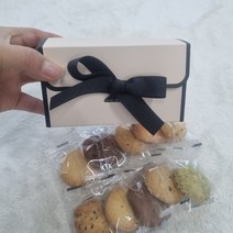 미니 수제 쿠키 답례품 선물세트 포장, 2.스티커없음, 100개