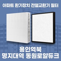 용인역북명지대역동원로얄듀크 아파트 환기시스템 전열교환기 필터 H13등급, 25평, 카본프리세트(헤파1+카본프리2)