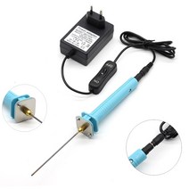 열선절단기 스치로폼 스티로폴 단열재 직선형 충전용 폼 커터 전기 절단기 펜 도구 키트 100-240v30w 공예 핫 나이프 10cm 스티로폼 절단 펜 어댑터 eu 플러그