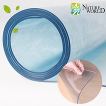 무독성 유리대용 투명매트 카페 식탁 테이블매트 책상 덮개 커버 보호필름, (폭50cm)1개5cm