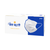 고르고 순한 일회용 덴탈 마스크 3중 필터 50매, 50매입, 1개, 화이트