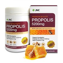 호주 제이앤씨 프리미엄 고함량 오가닉 유칼립투스 프로폴리스 5200mg 180캡슐, 1개