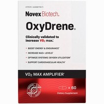 Novex 바이오테크 OxyDrene NAD 인핸서 VO2 Max 에너지 지구력 증가60