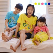 교회단체티] 위대한선물 (동물) 아동용 - 여름성경학교 주일학교 교사 아동 티셔츠, 15호(75), 노랑