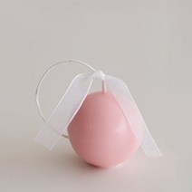 영롱한 진주알 캔들 향초 양초 오브제 홈데코 촬영소품, 핑크