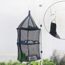 3단 블랙 캠핑 걸이식 식기 건조대 건조 그물망 접이식 식기 설거지통 설거지망 메쉬, 단품