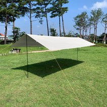 하스비크 블랙코팅 렉타 타프 차박 차량 초경량 자외선차단 그늘막 차광막 4x3m 폴대포함, 렉타타프-카모(블랙코팅), 5x3m 폴대포함